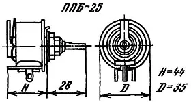 ППБ-25Г-25вт 3.3 кОм фото 3 ППБ-25Г-25вт 3.3 кОм фото 3