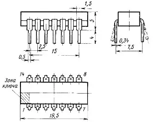 К155ЛА13 микросхема фото 2