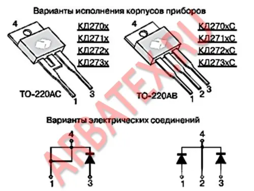 КД270ЕС диодная сборка фото 3