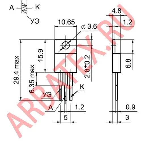 Т106-10-5 тиристор фото 3
