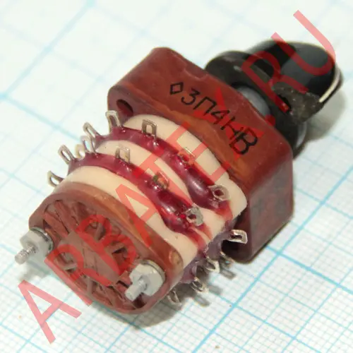 ПМ-3П4Н переключатель галетный фото 2 ПМ-3П4Н переключатель галетный фото 2