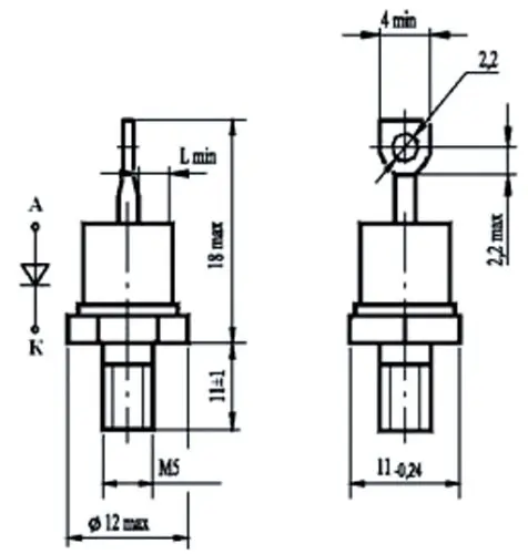 Д112-25Х-12 диод фото 2