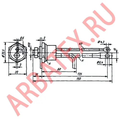Т25-14 тиристор фото 3