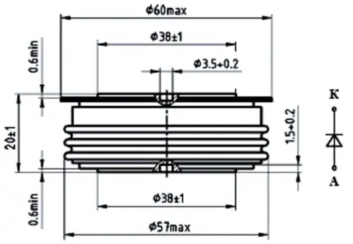 ДЧ143-800-14 диод фото 2