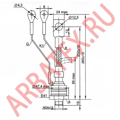 ТБ271-250-9-632 тиристор фото 3