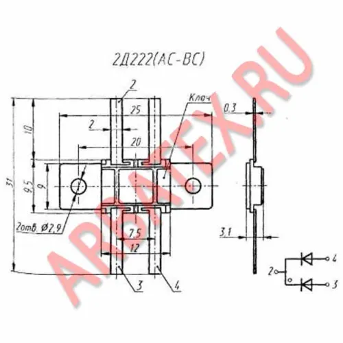 2Д222АС диодная матрица фото 3 2Д222АС диодная матрица фото 3