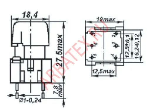 ПКБ2-8 переключатель темно-серый фото 3 ПКБ2-8 переключатель темно-серый фото 3