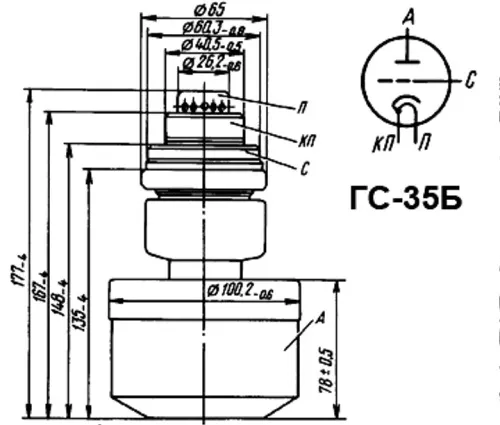 ГС-35Б высокочастотный триод  фото 3